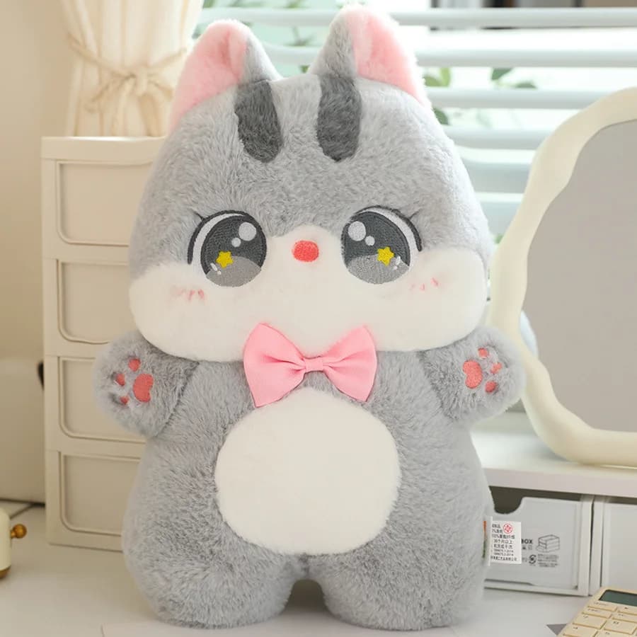 Colourful cat pillow