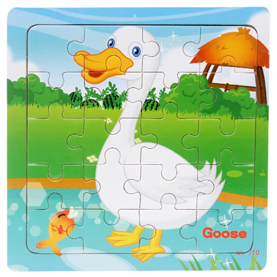 Wooden farm animal puzzle