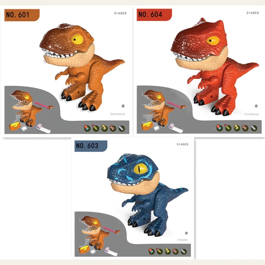 Dinosaur stationery construction set