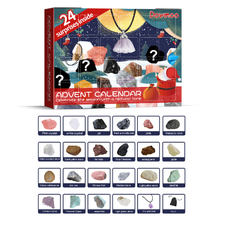 24-piece mineral advent box