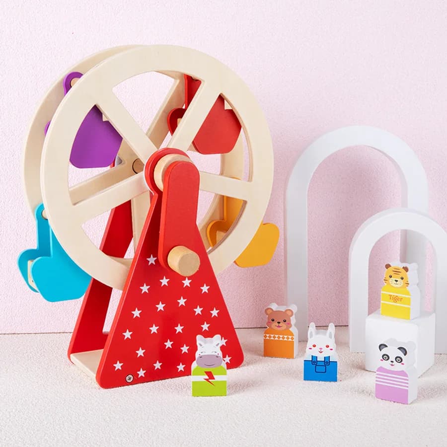 Wooden animal ferris wheel