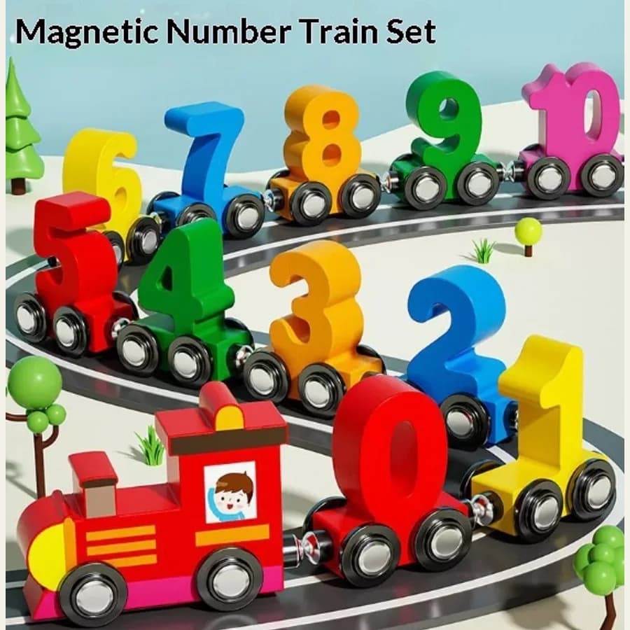 Wooden mini train collection