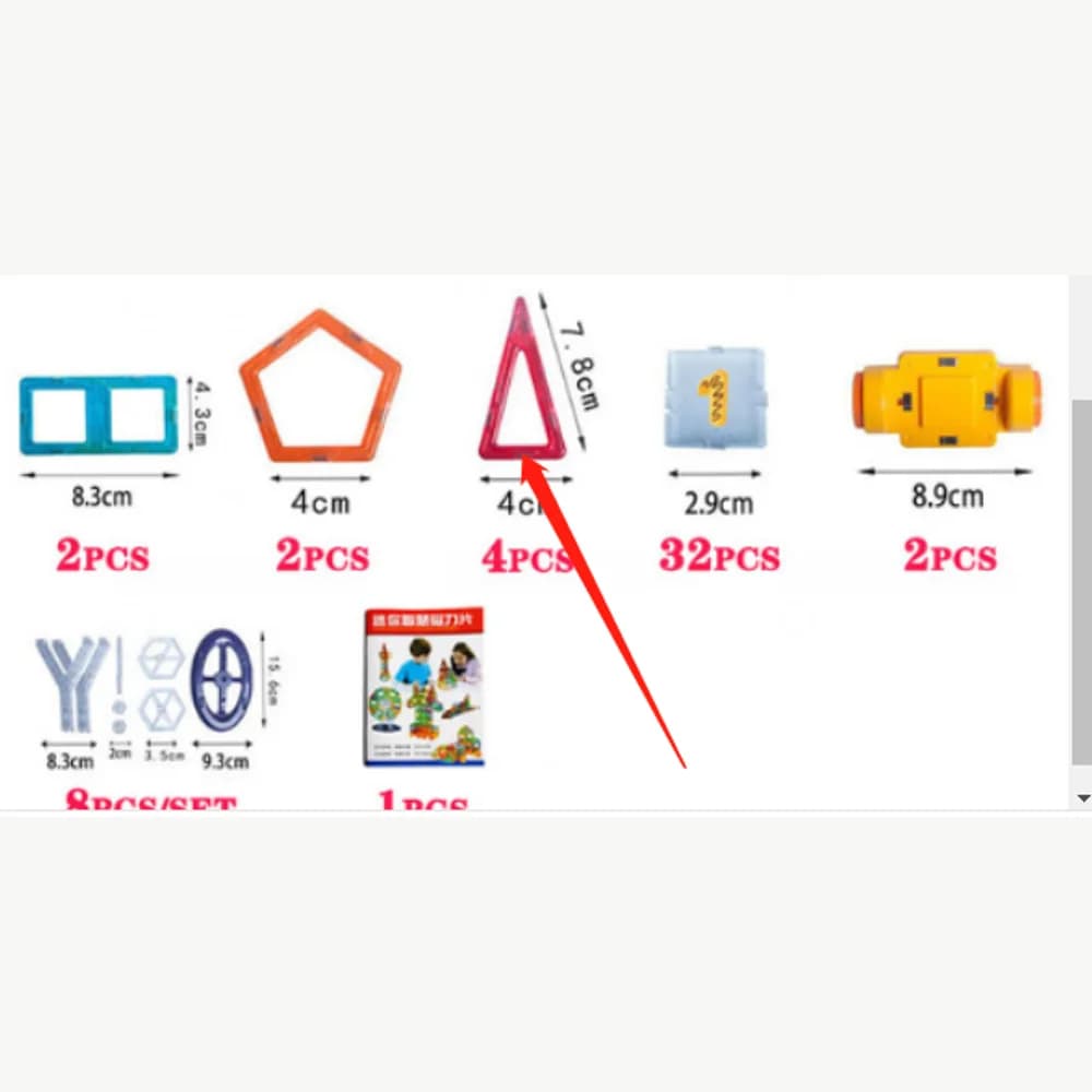 Mini magnetic construction set