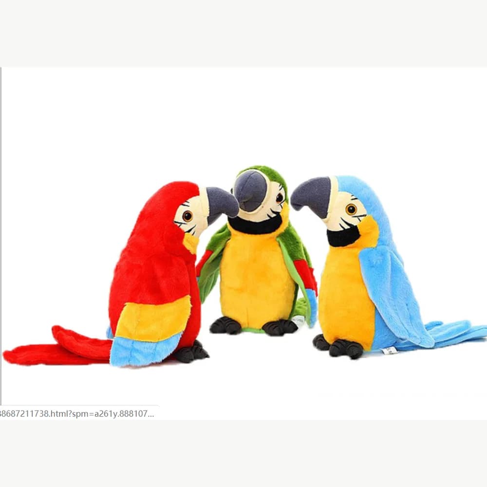 Talking parrot plush