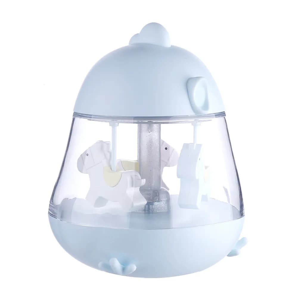 Illuminated carousel music box