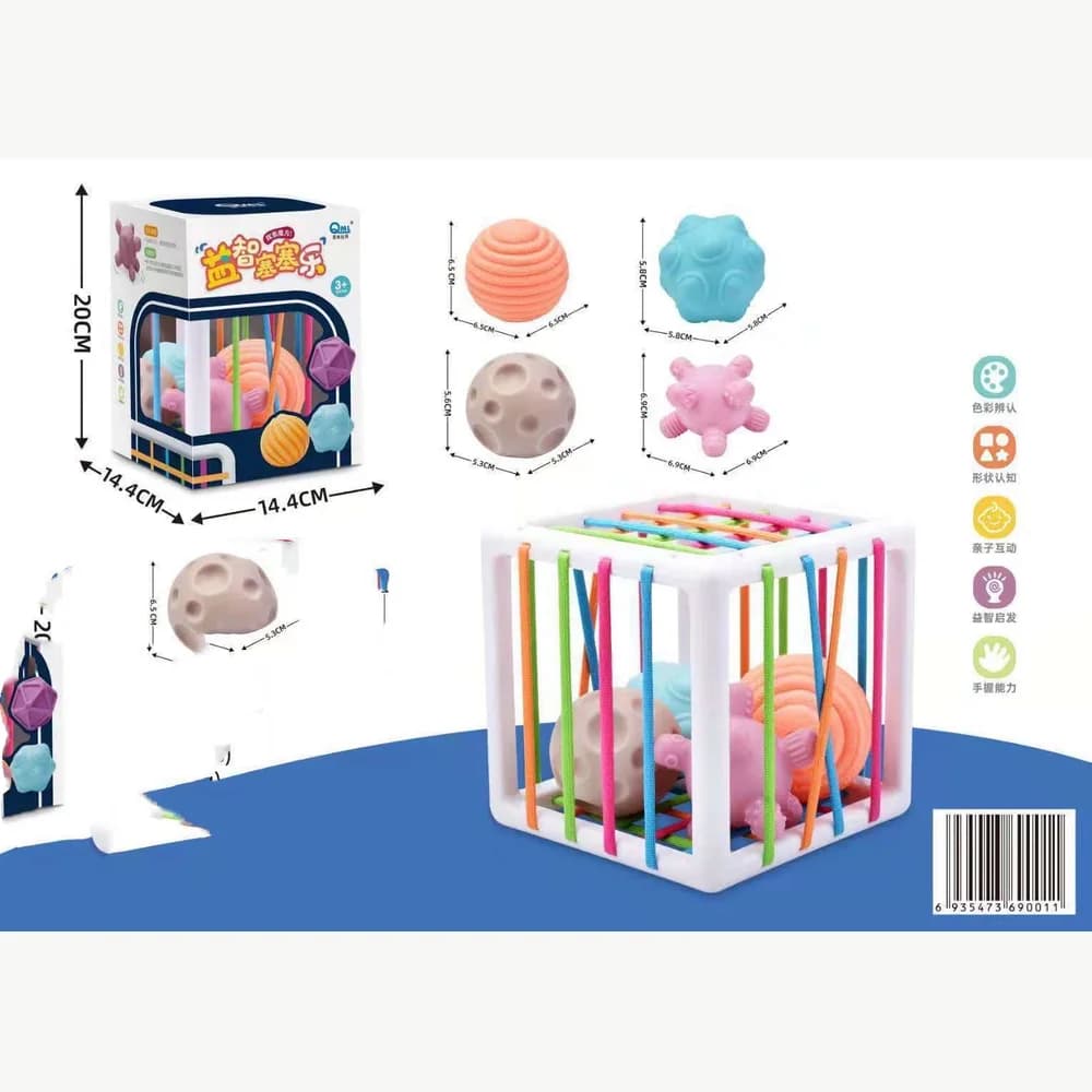 Soft colour puzzle cube