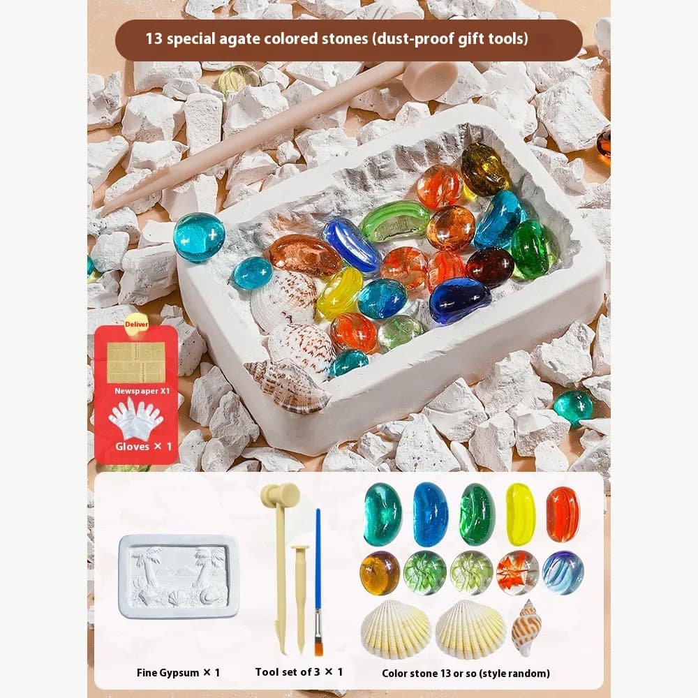Dinosaur fossil excavation