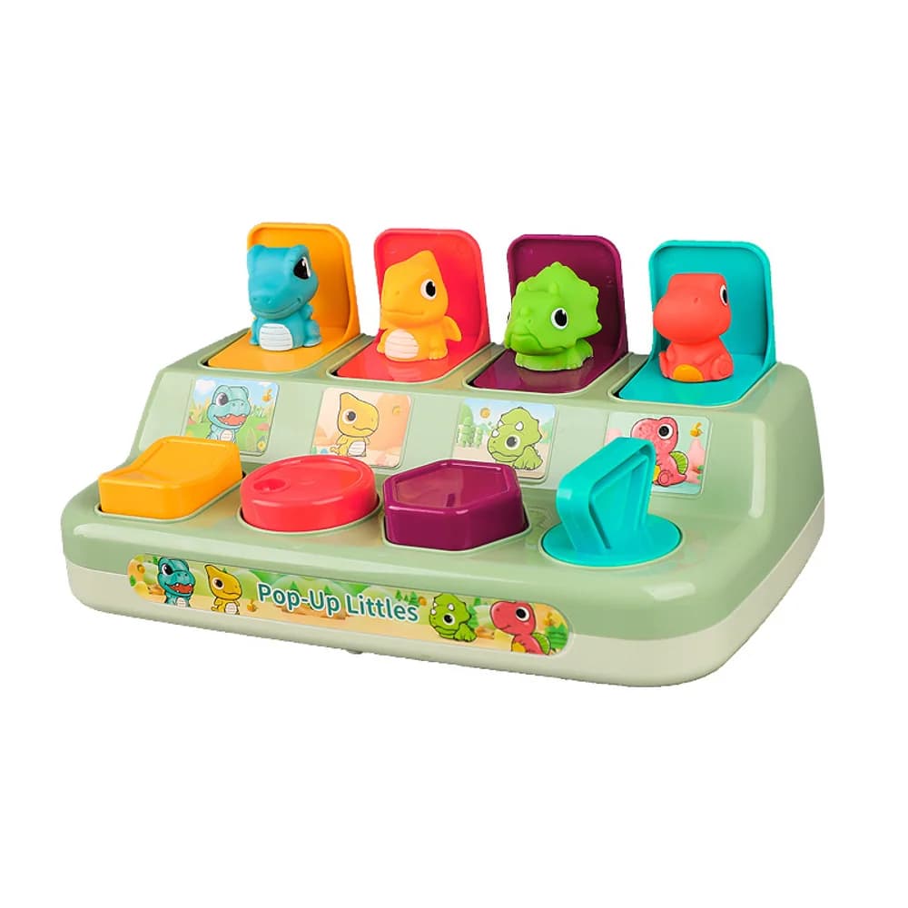 Peekaboo dinosaur finger puzzle