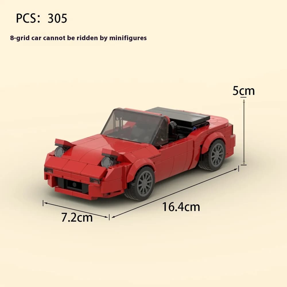 Open-top sports car model