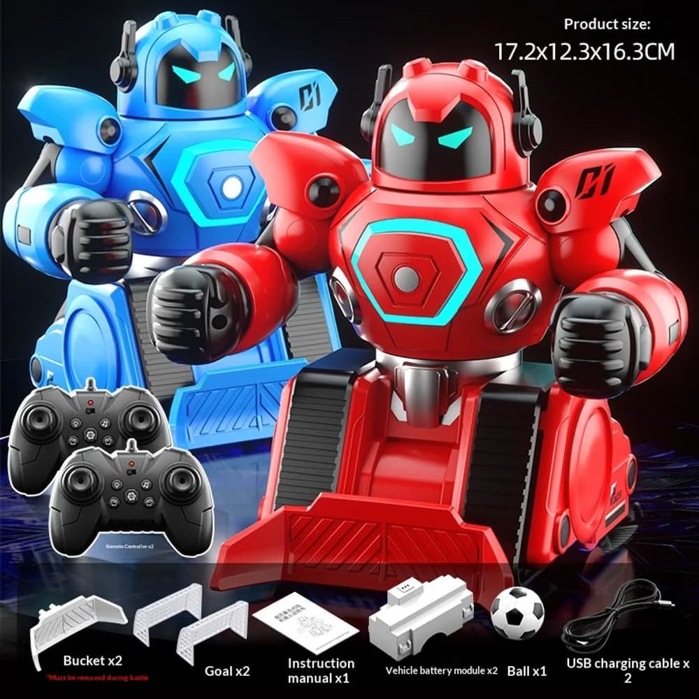 Interactive battle robot pair