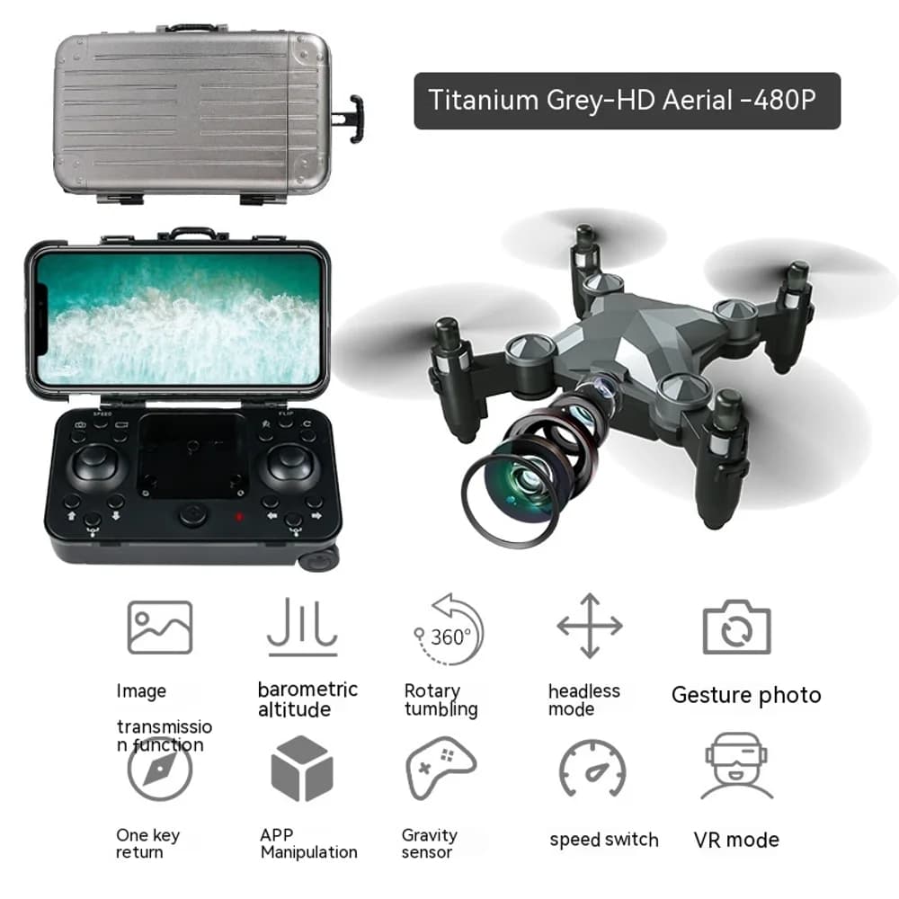 Mini suitcase drone