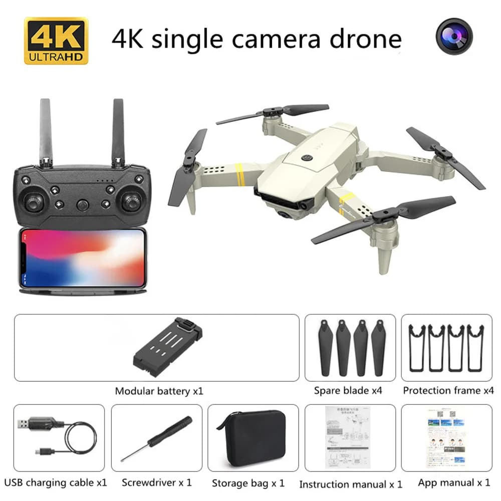 Folding E58 quadcopter